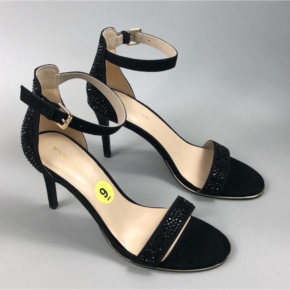 Marc Fisher Betye Rhinestones Pump Sandals - Picture 1 of 11